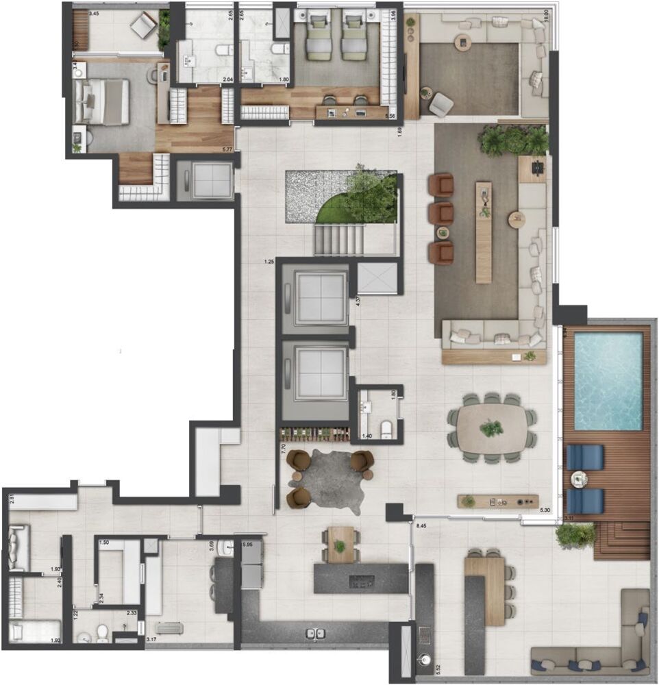 Apartamento, 3 quartos, 218 m² - Foto 42