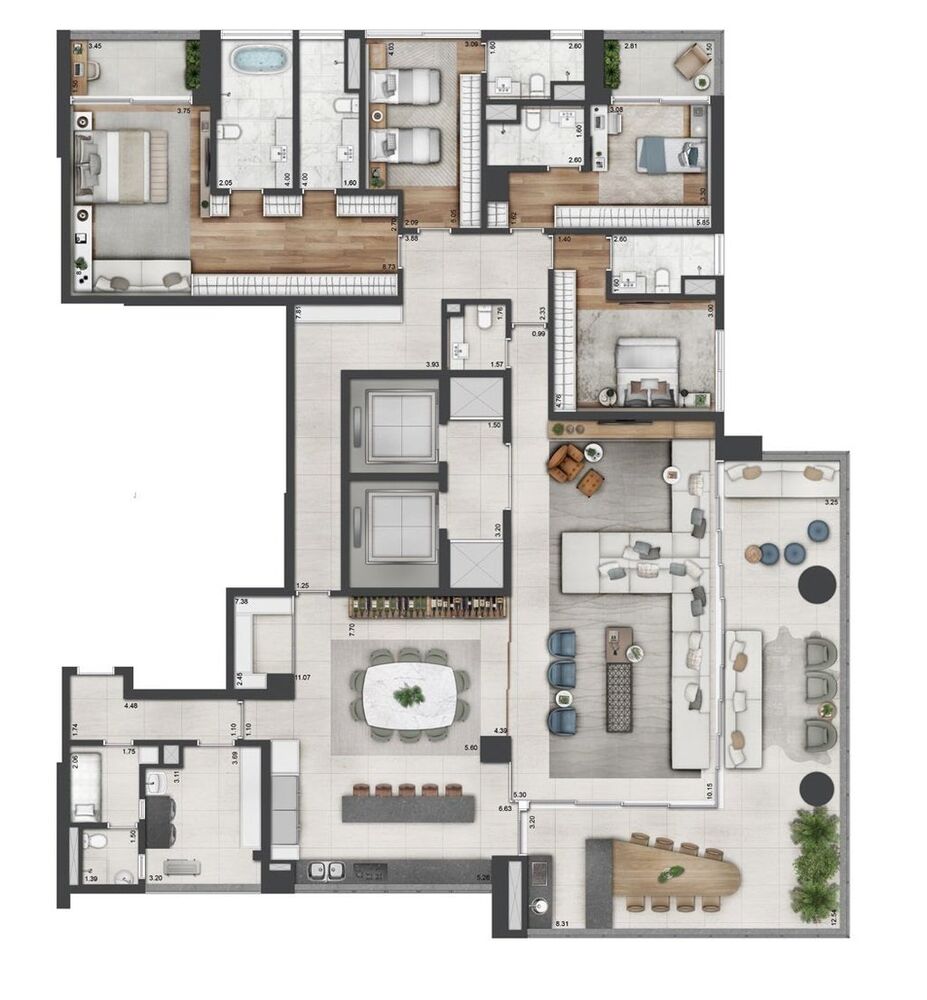 Apartamento, 3 quartos, 218 m² - Foto 36