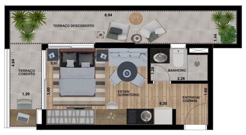 Apartamento, 1 quarto, 21 m² - Foto 24