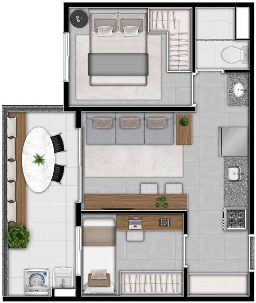 Apartamento, 1 quarto, 37 m² - Foto 8