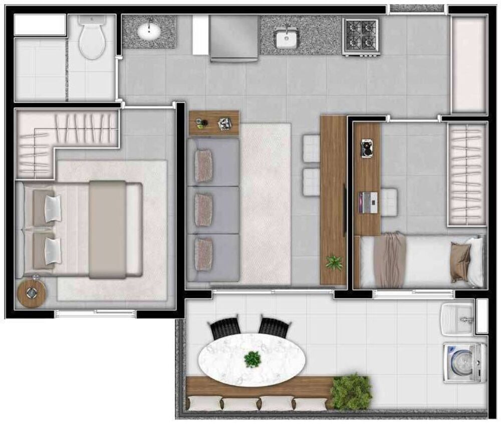 Apartamento, 1 quarto, 37 m² - Foto 7