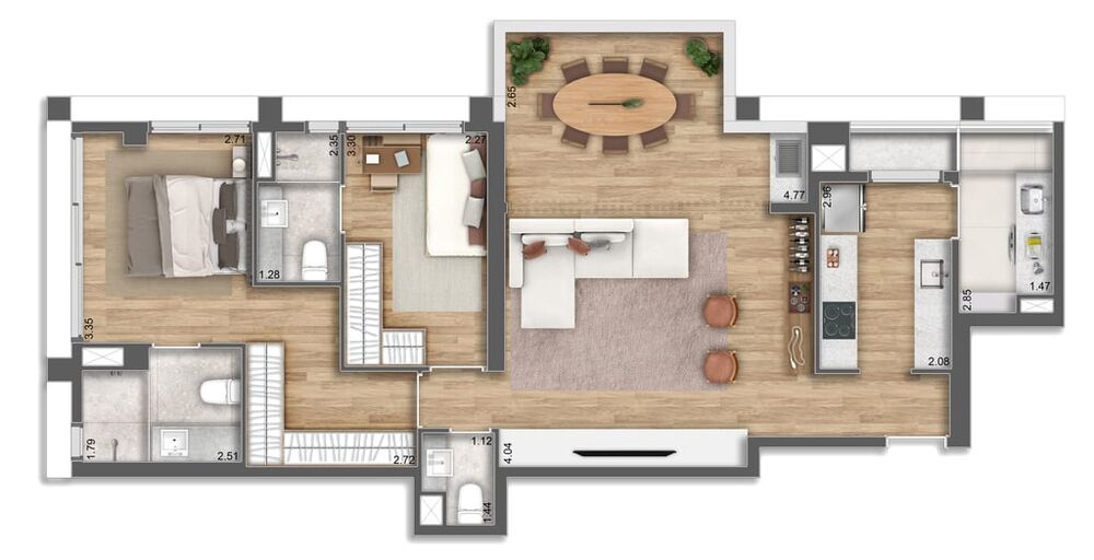 Apartamento, 3 quartos, 126 m² - Foto 23
