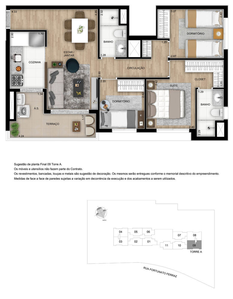 Apartamento, 2 quartos, 55 m² - Foto 3