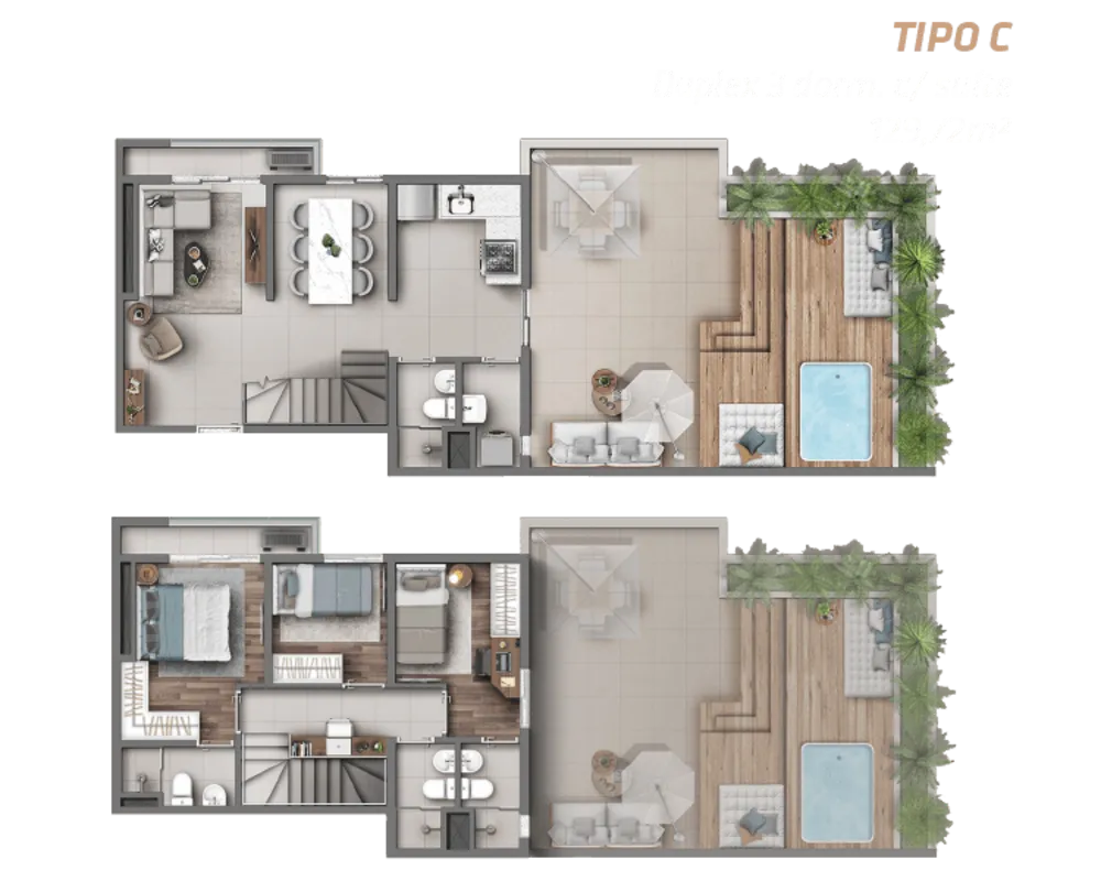 Apartamento, 3 quartos, 129 m² - Foto 2