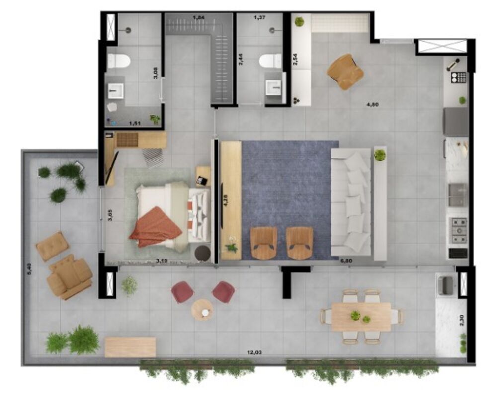 Apartamento, 2 quartos, 84 m² - Foto 9