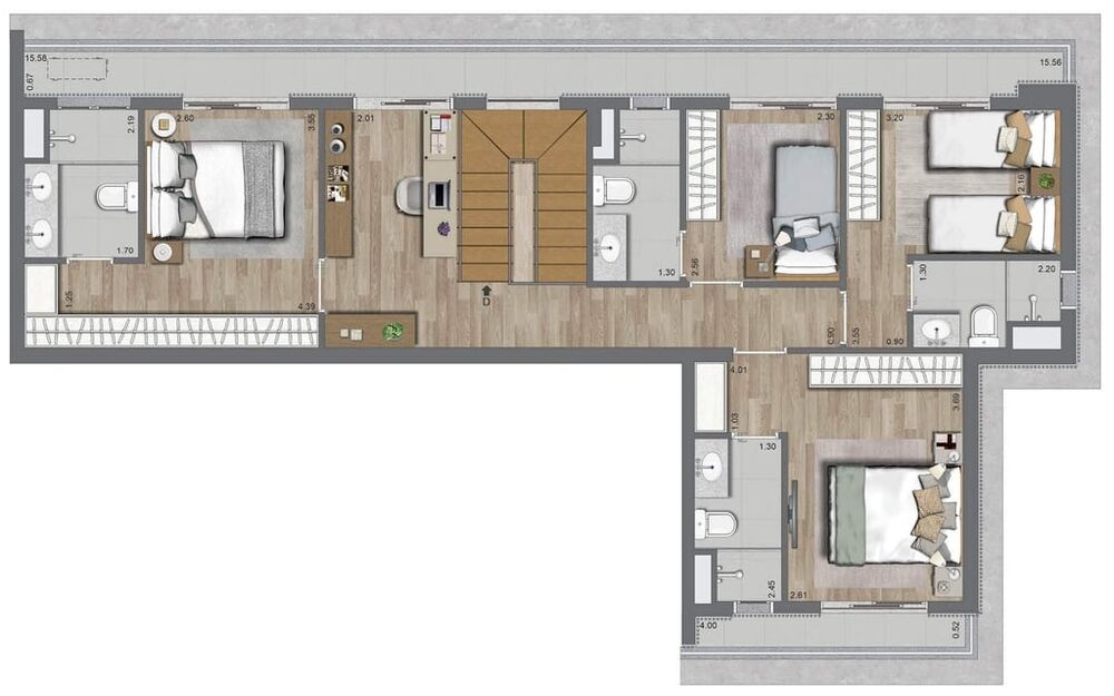 Apartamento, 3 quartos, 70 m² - Foto 8