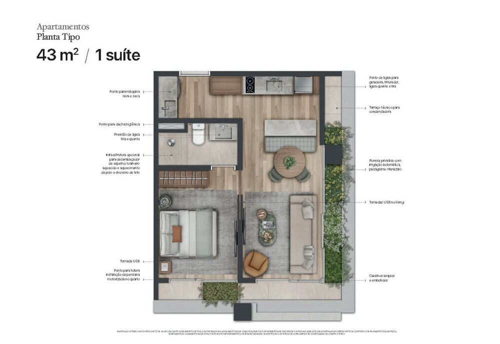Apartamento, 1 quarto, 52 m² - Foto 9