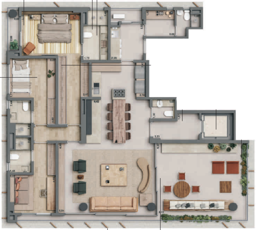 Apartamento, 3 quartos, 319 m² - Foto 16