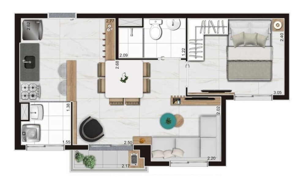 Apartamento, 2 quartos, 38 m² - Foto 23