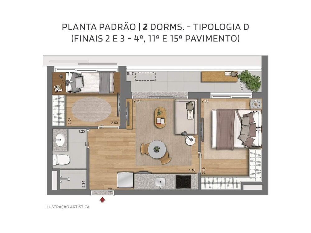 Apartamento, 2 quartos, 41 m² - Foto 22