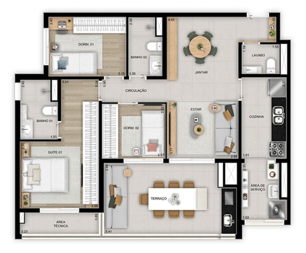 Apartamento, 2 quartos, 105 m² - Foto 30