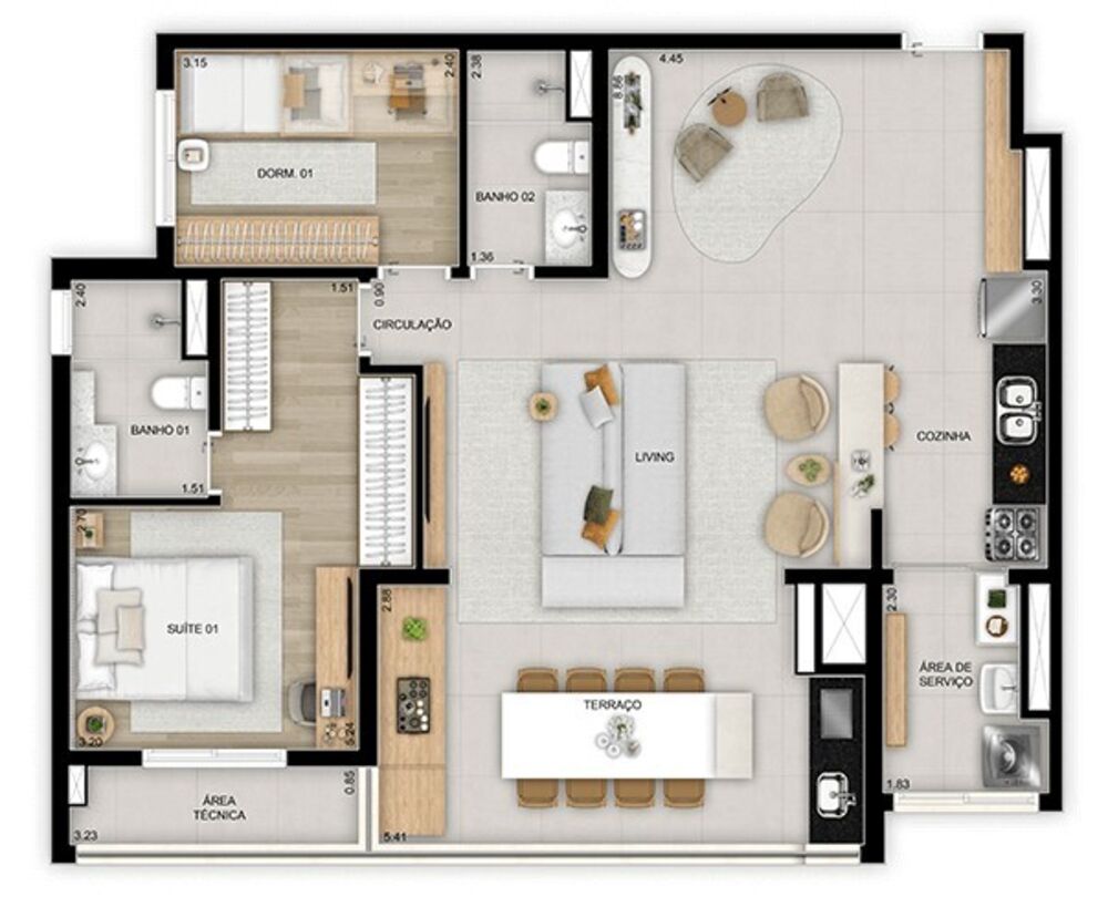 Apartamento, 2 quartos, 105 m² - Foto 31