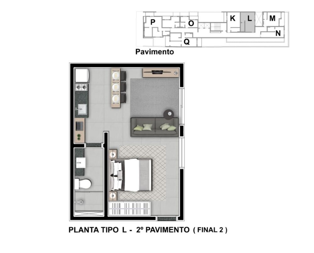 Apartamento, 1 quarto, 22 m² - Foto 20