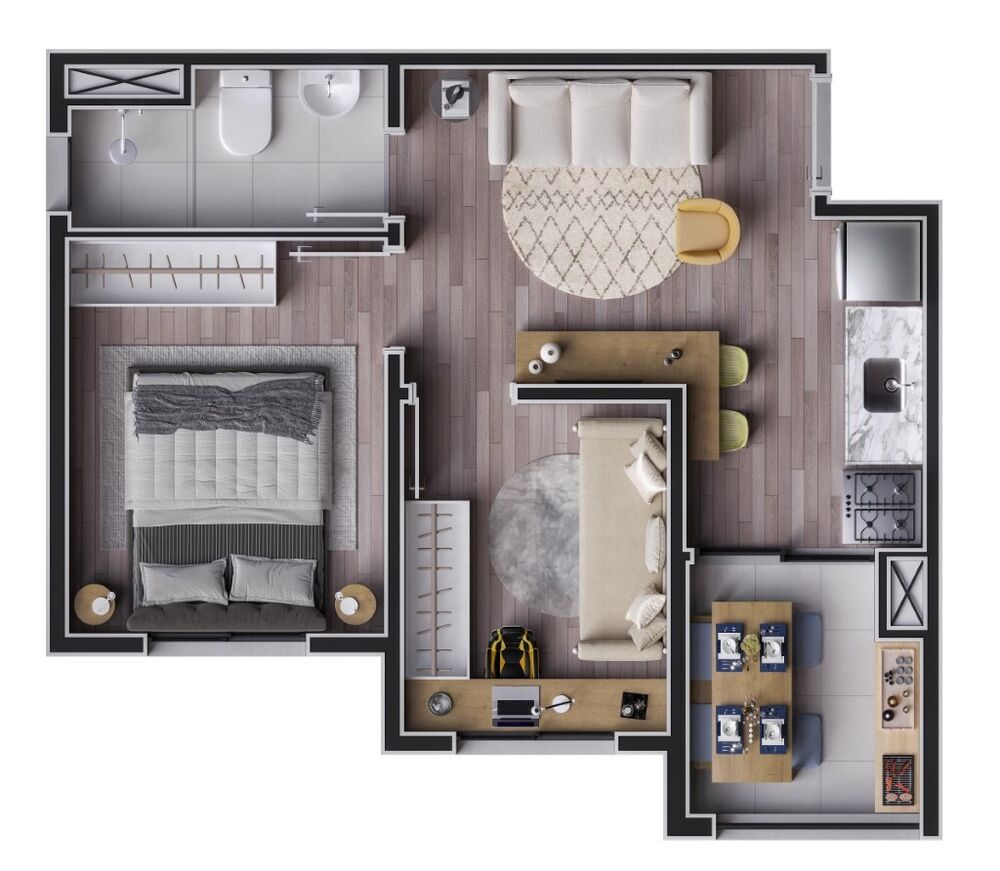 Apartamento, 2 quartos, 33 m² - Foto 7