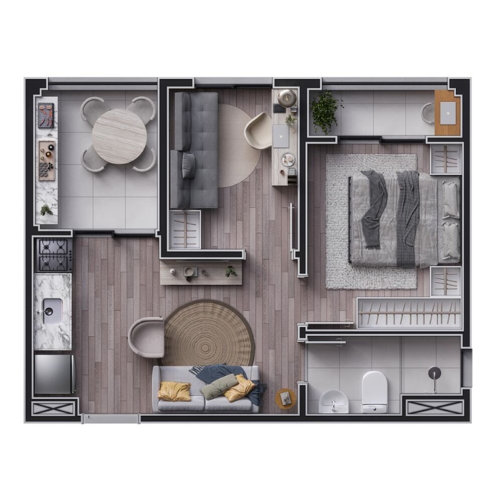Apartamento, 2 quartos, 33 m² - Foto 3