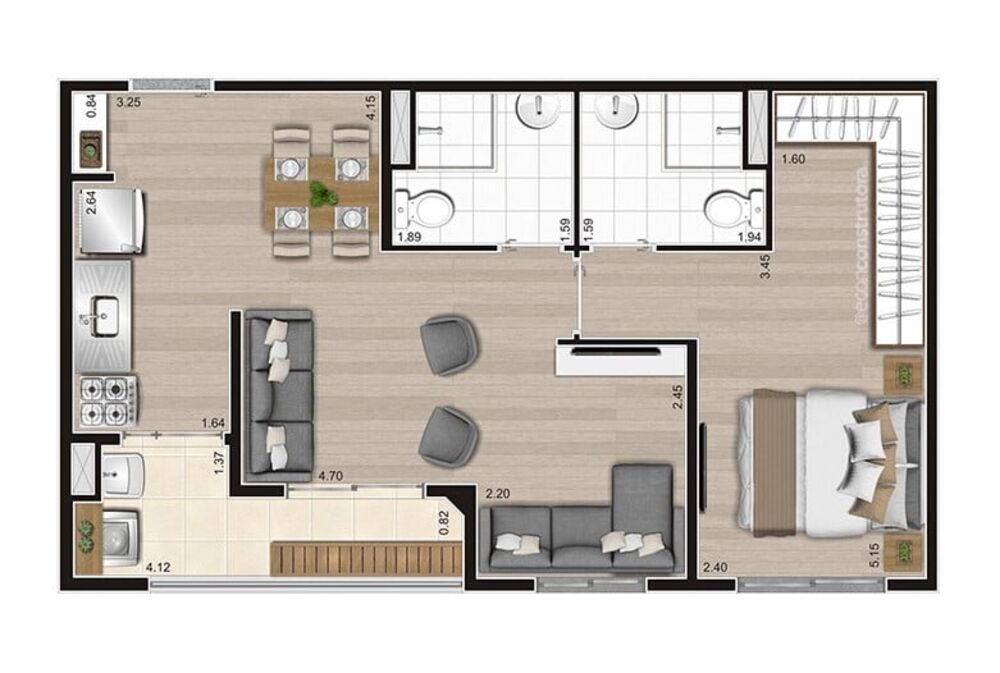 Apartamento, 2 quartos, 47 m² - Foto 25