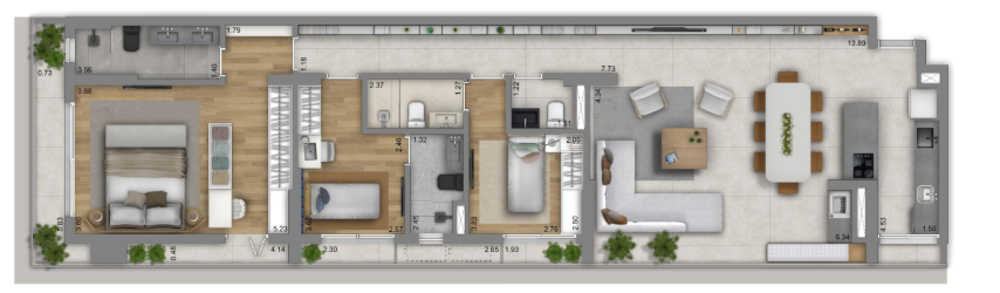 Apartamento à venda com 1 quarto, 41m² - Foto 7