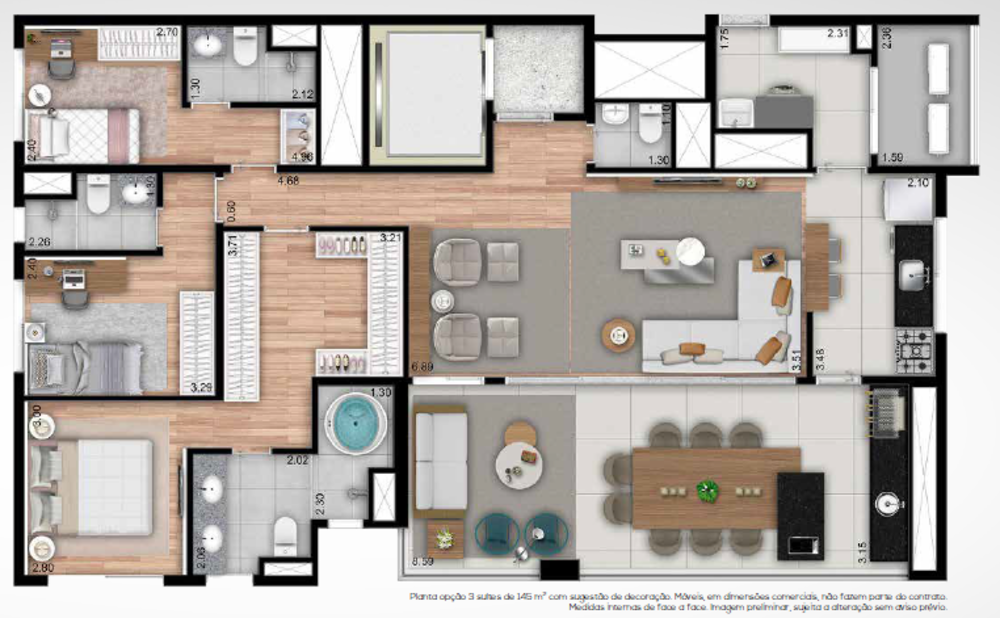 Apartamento, 4 quartos, 146 m² - Foto 5