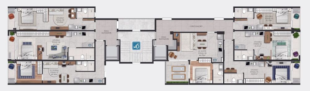 Apartamento, 1 quarto, 46 m² - Foto 7
