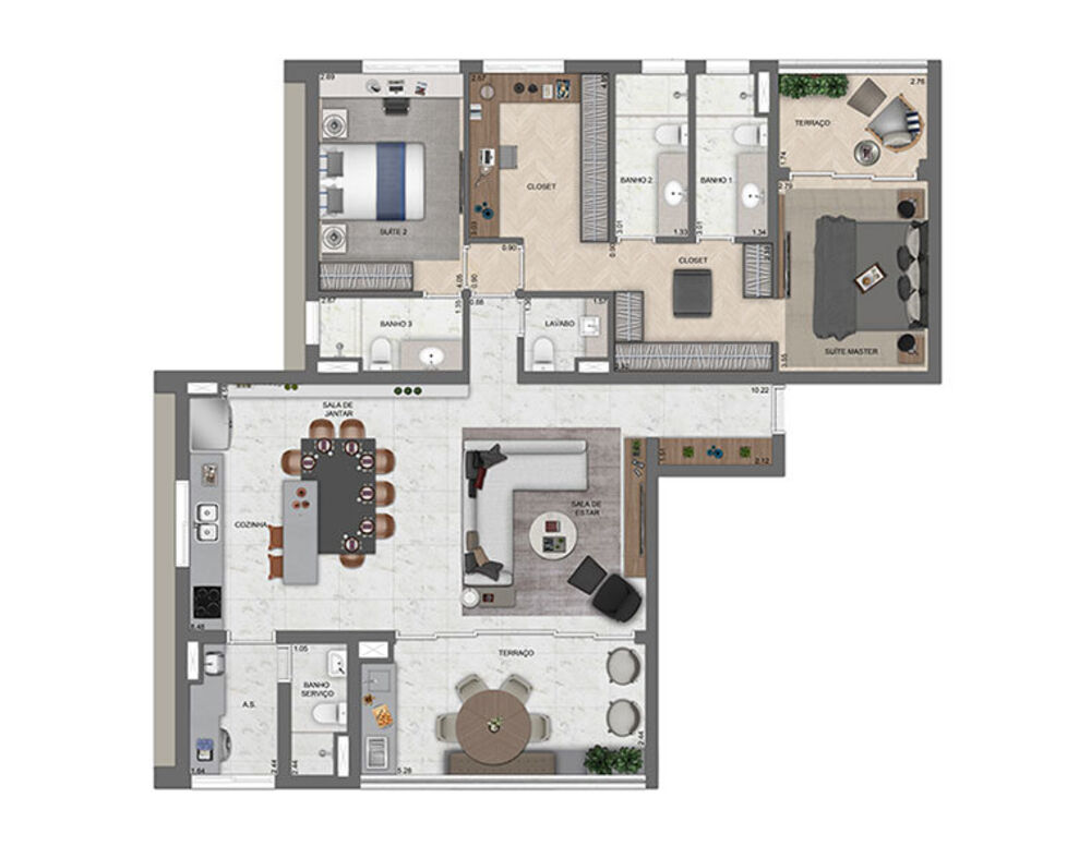 Apartamento, 3 quartos, 140 m² - Foto 4