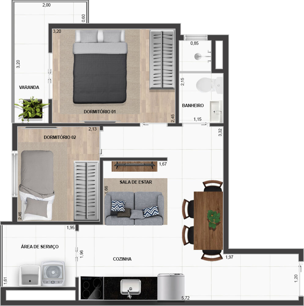 Apartamento, 1 quarto, 42 m² - Foto 22