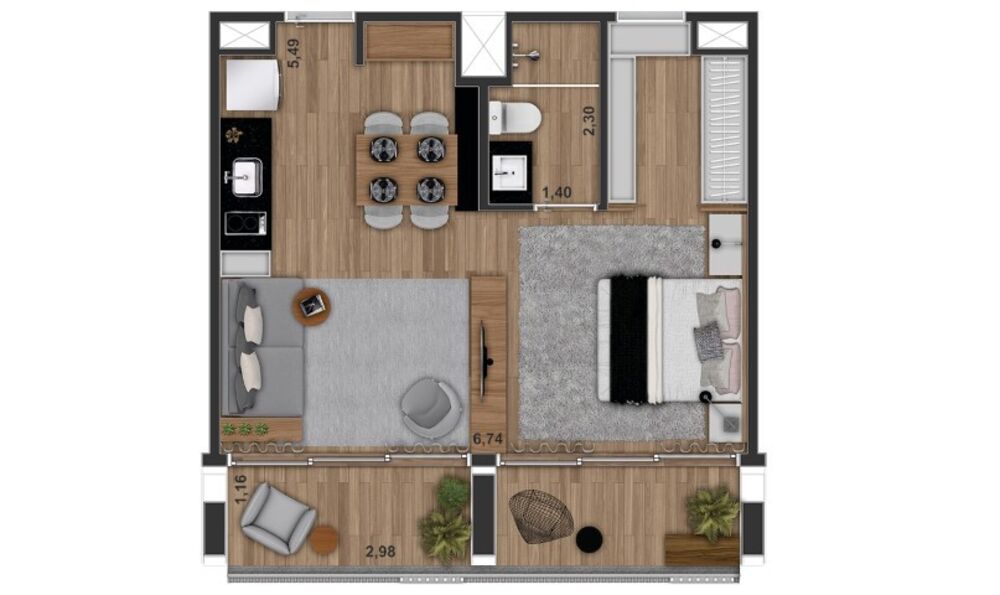 Apartamento, 1 quarto, 25 m² - Foto 10