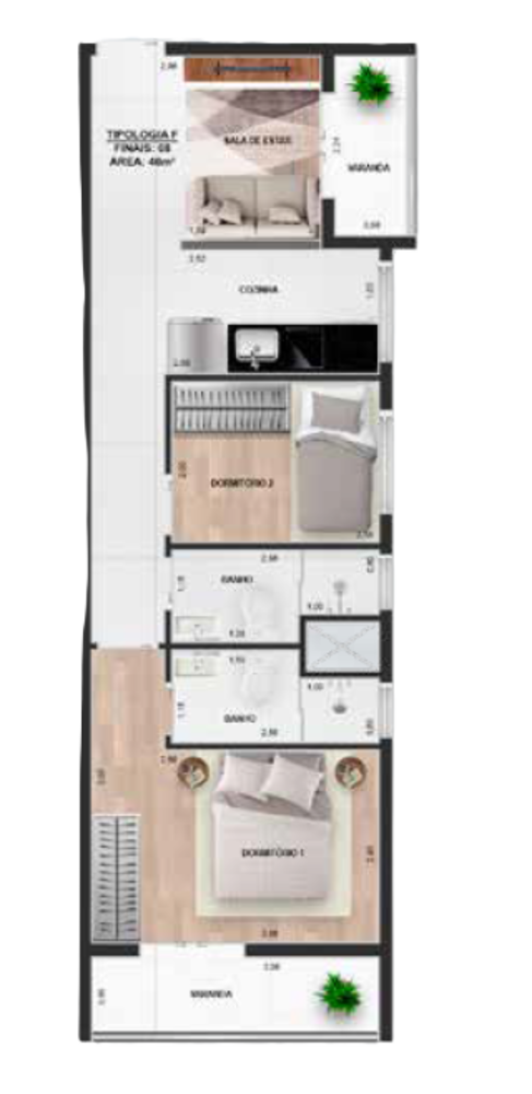 Apartamento, 1 quarto, 30 m² - Foto 3