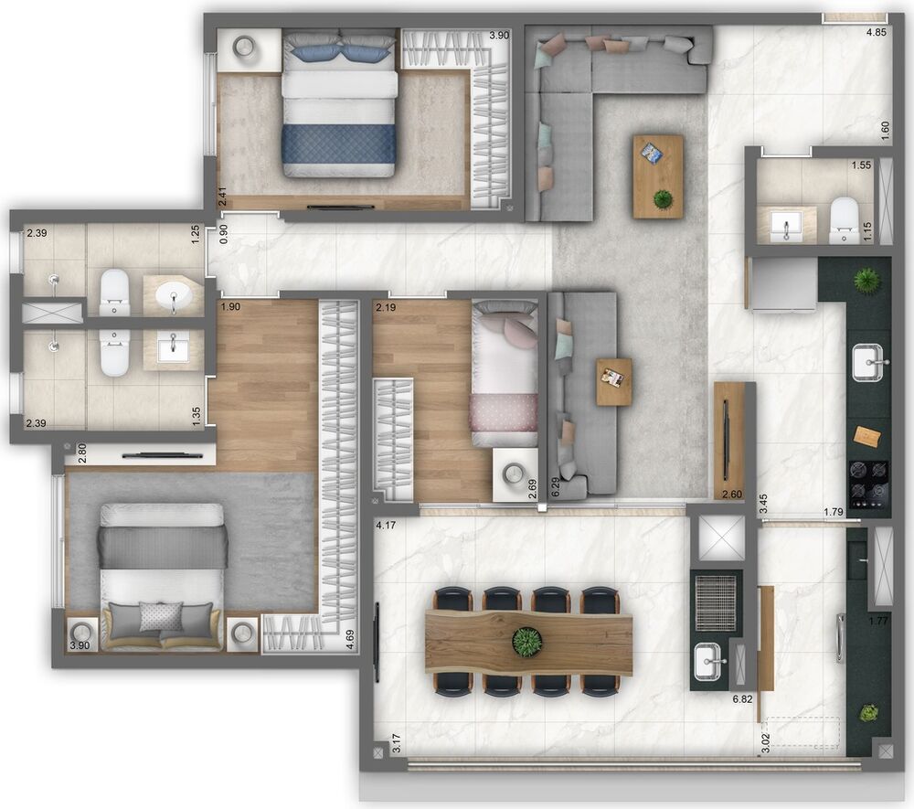 Apartamento, 2 quartos, 71 m² - Foto 6