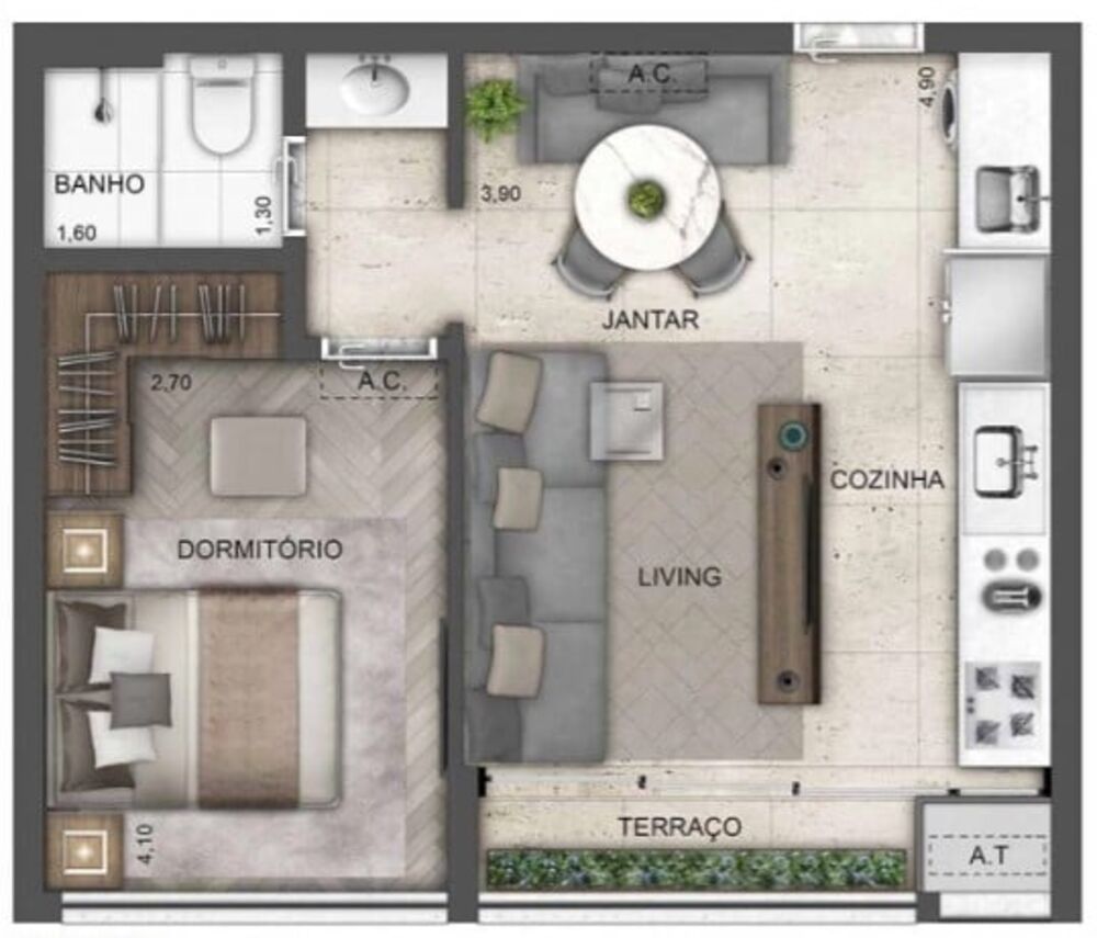 Cobertura, 4 quartos, 164 m² - Foto 4