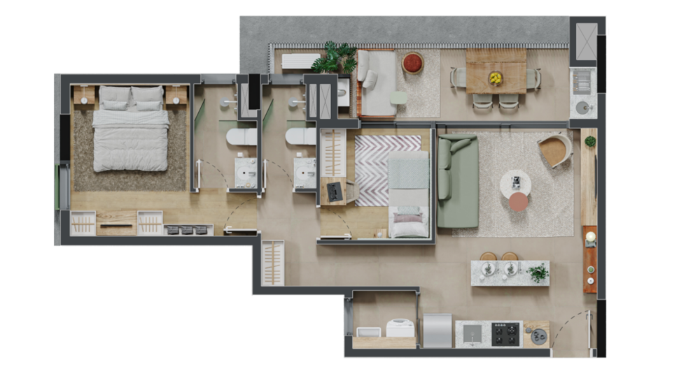 Apartamento à venda com 3 quartos, 79m² - Foto 28