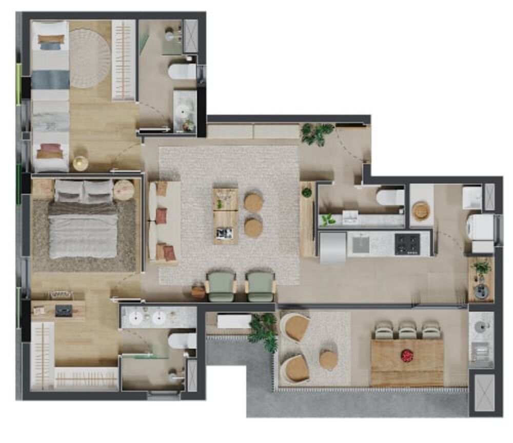 Apartamento à venda com 3 quartos, 79m² - Foto 32