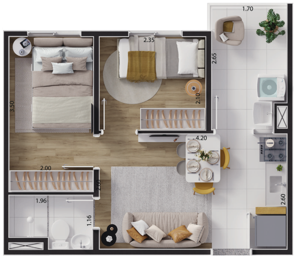 Apartamento, 2 quartos, 33 m² - Foto 13