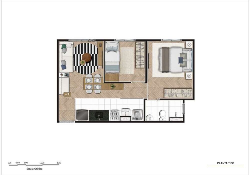 Apartamento, 2 quartos, 40 m² - Foto 6