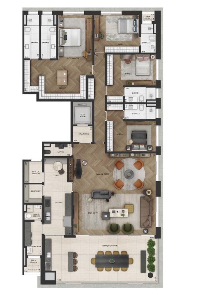 Apartamento, 3 quartos, 230 m² - Foto 19