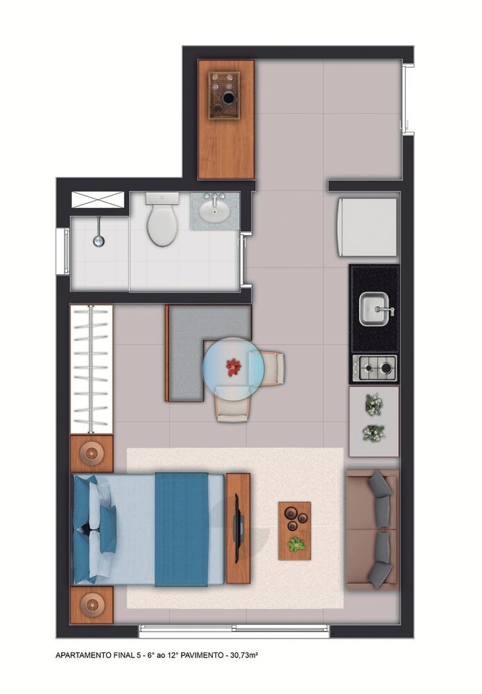 Apartamento, 1 quarto, 30 m² - Foto 24