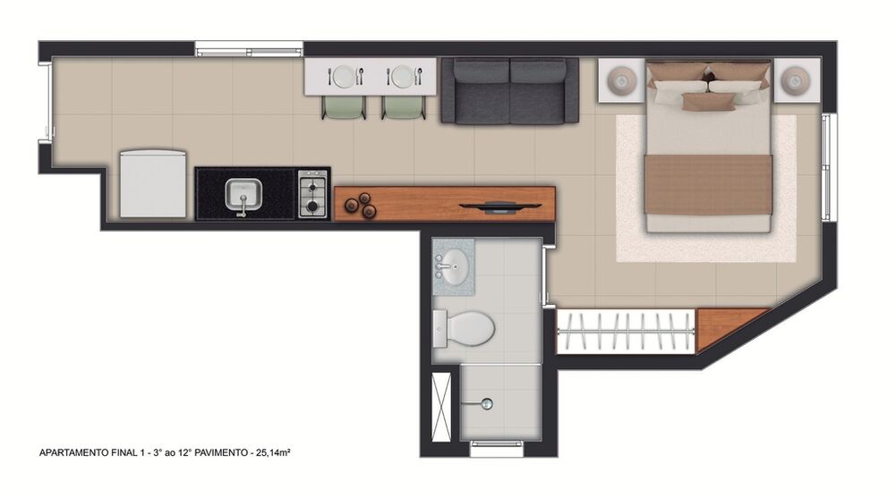 Apartamento, 1 quarto, 30 m² - Foto 19