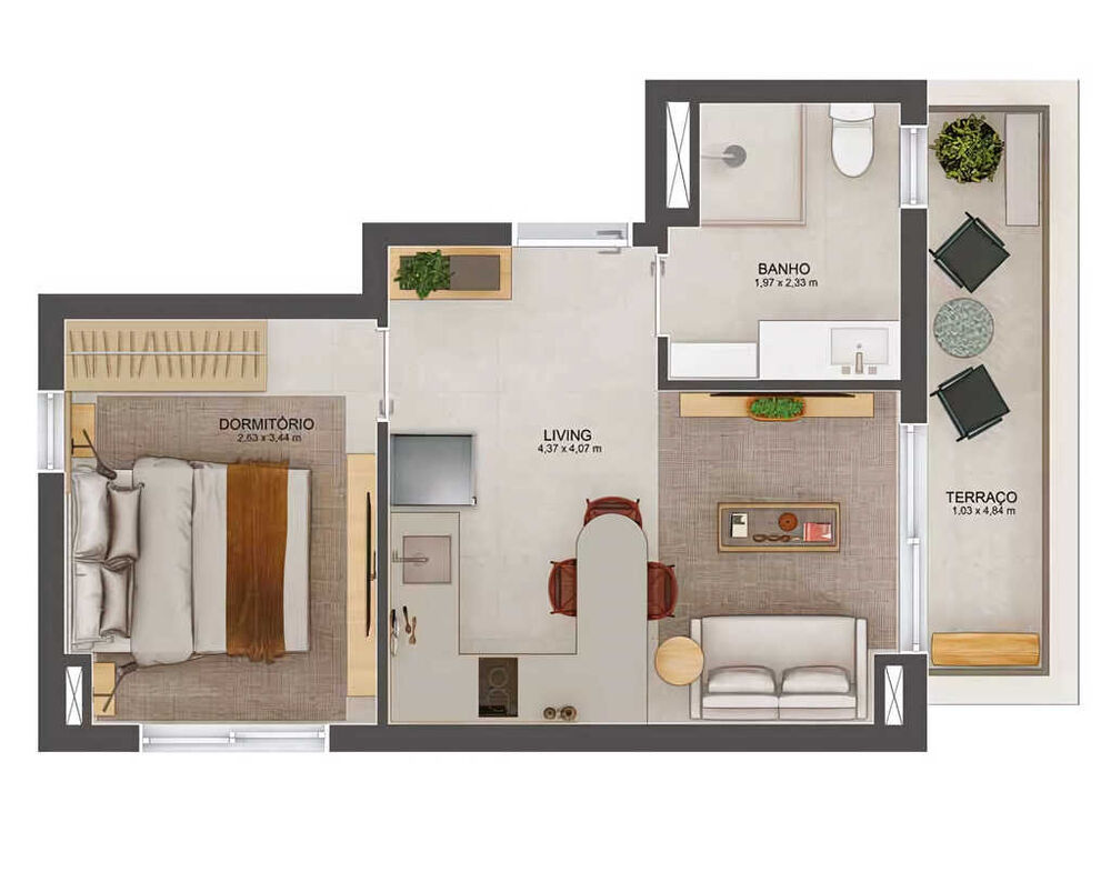 Apartamento, 1 quarto, 37 m² - Foto 6
