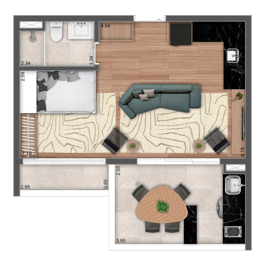 Apartamento, 2 quartos, 71 m² - Foto 49