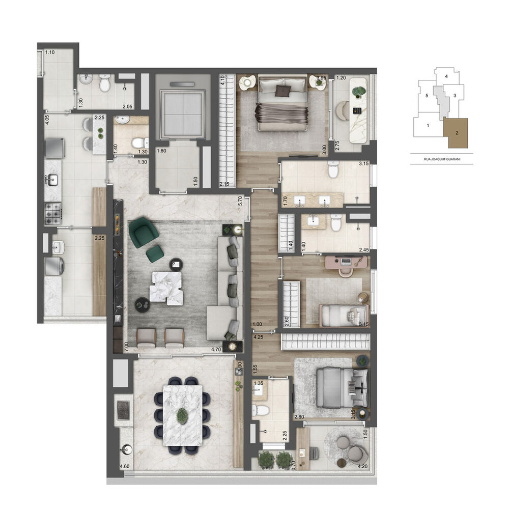 Apartamento, 3 quartos, 136 m² - Foto 13