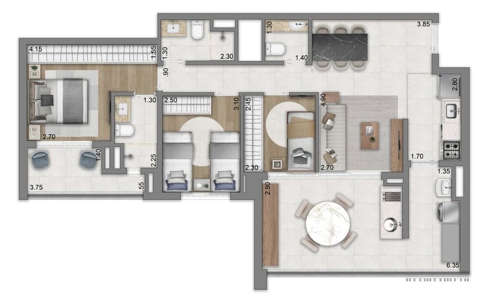 Apartamento, 3 quartos, 138 m² - Foto 19