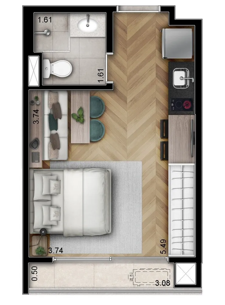 Apartamento, 2 quartos, 43 m² - Foto 18