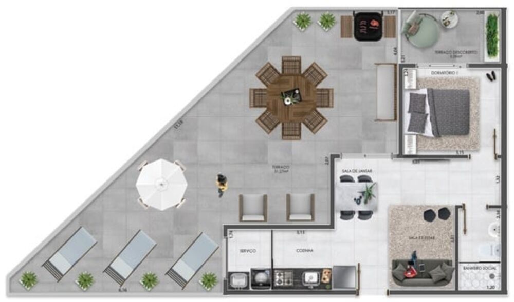 Apartamento, 1 quarto, 89 m² - Foto 9
