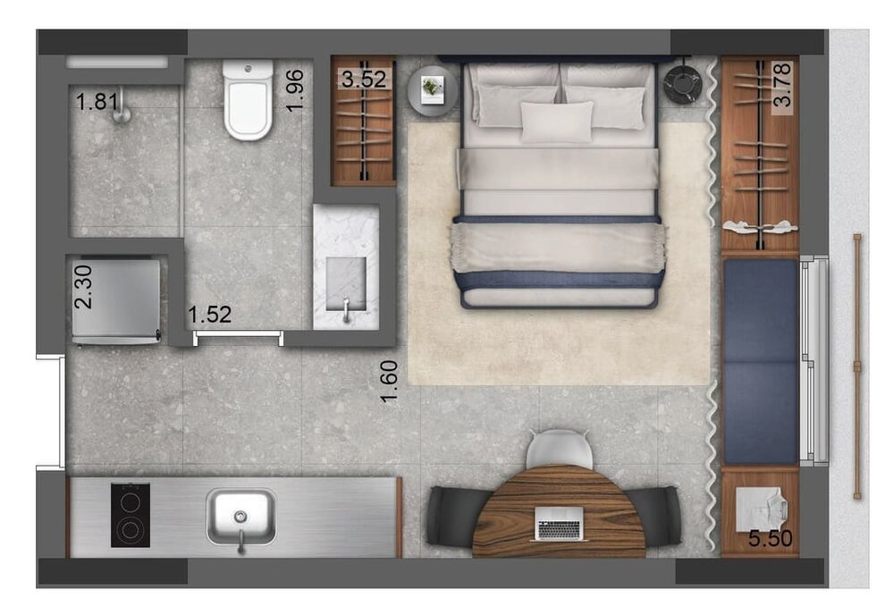 Apartamento, 1 quarto, 38 m² - Foto 10