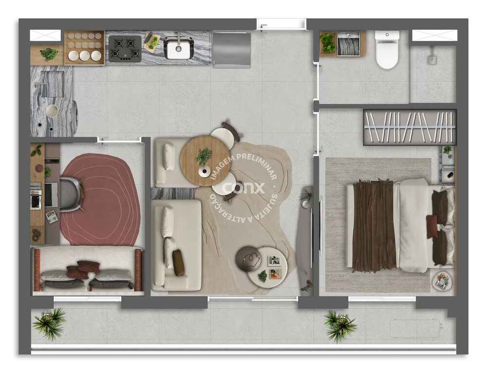 Apartamento, 1 quarto, 29 m² - Foto 14