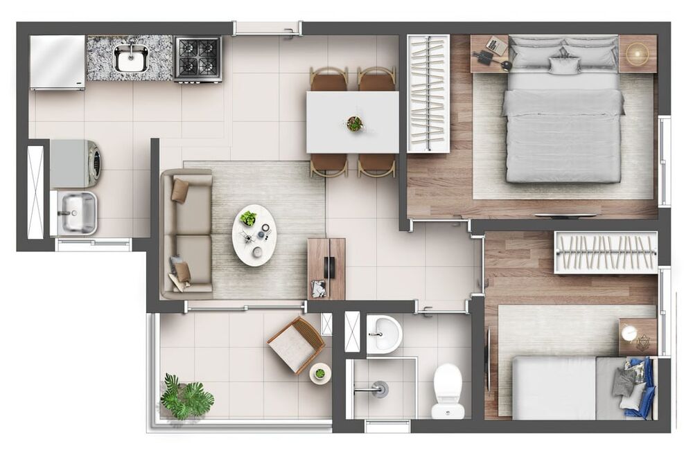 Apartamento, 2 quartos, 39 m² - Foto 6