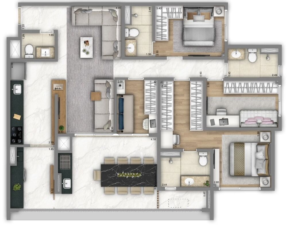 Apartamento à venda com 2 quartos, 67m² - Foto 11