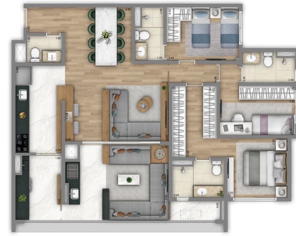 Apartamento à venda com 2 quartos, 67m² - Foto 12