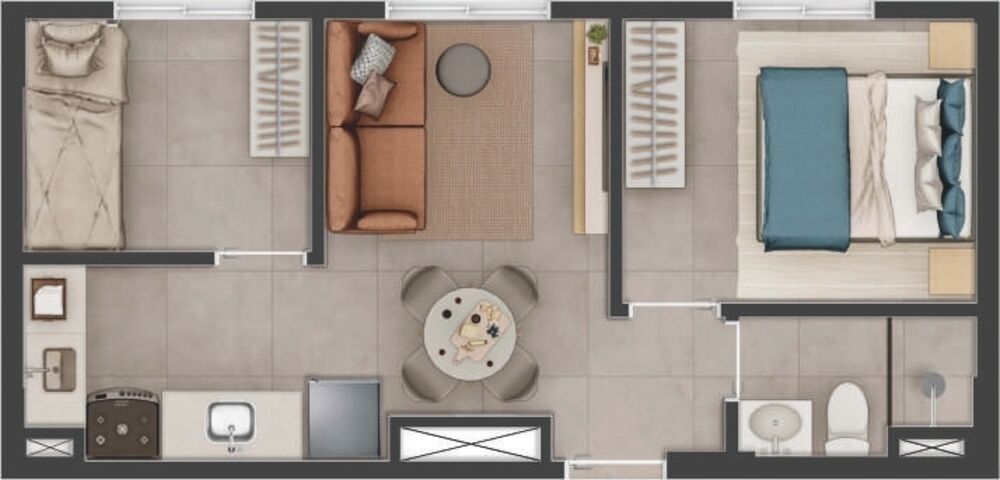 Apartamento, 2 quartos, 33 m² - Foto 18