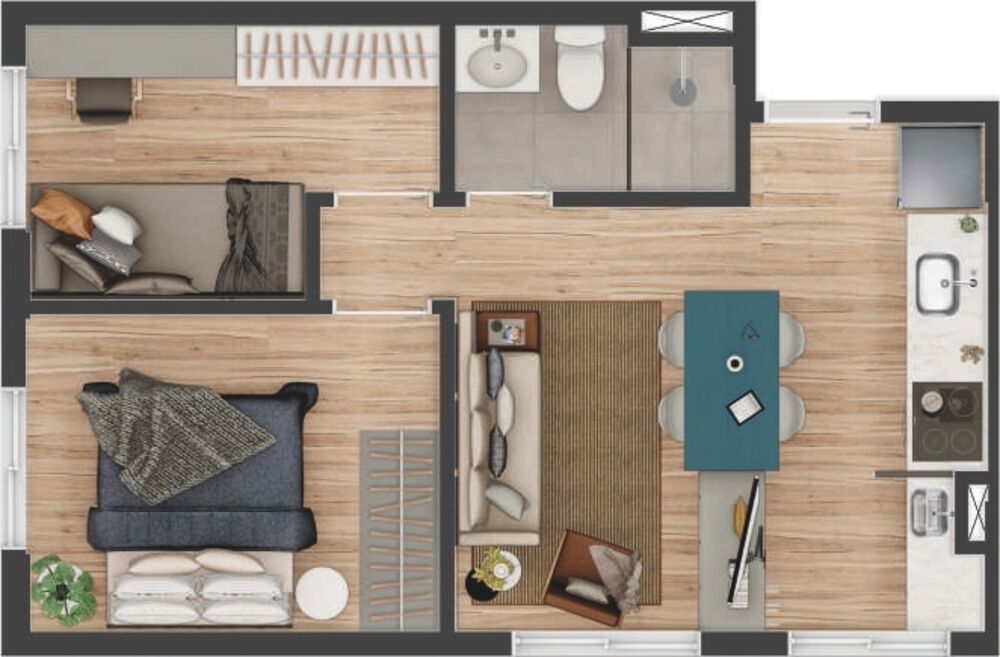 Apartamento, 2 quartos, 33 m² - Foto 21