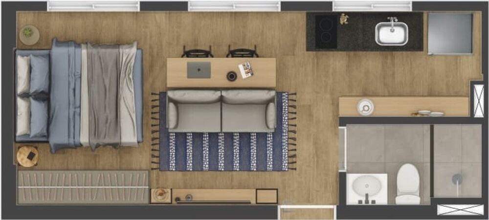 Apartamento, 2 quartos, 33 m² - Foto 4